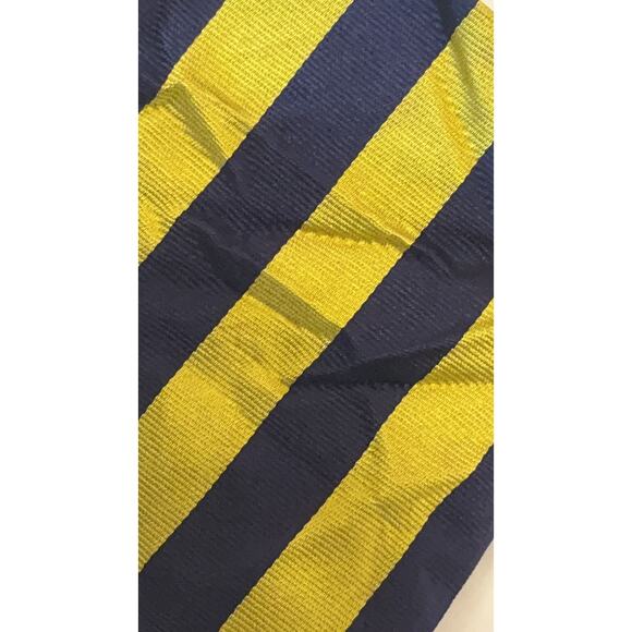 RUGBY Silk Hand Made in Italy Pocket Scarf - 12" x 12" - Picture 5 of 5